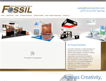Tablet Screenshot of fossil-exhibits.com